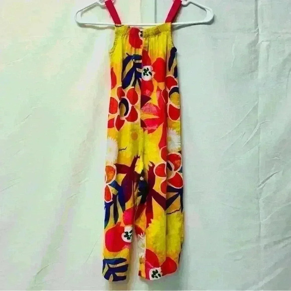 Okie Dokie Toddler Girl Floral Jumpsuit Size 4T - Picture 2 of 5
